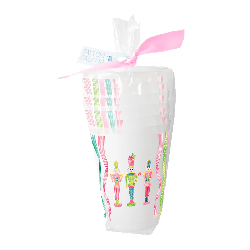 Vintage Nutcrackers Frosted Cups | Taylor Paladino