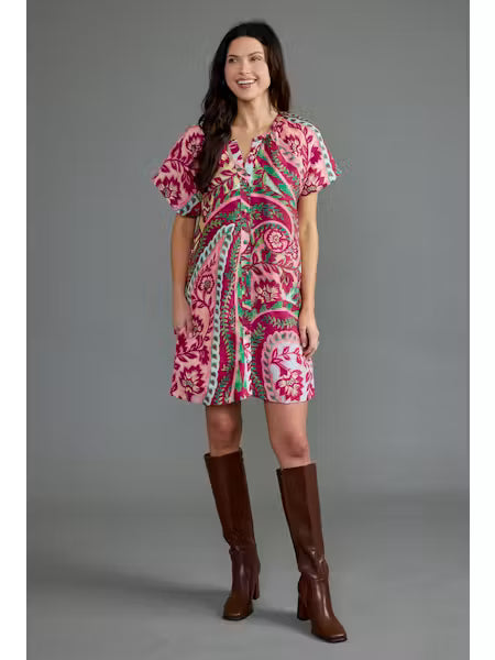 Alice Dress - Chianti Paisley | Double A