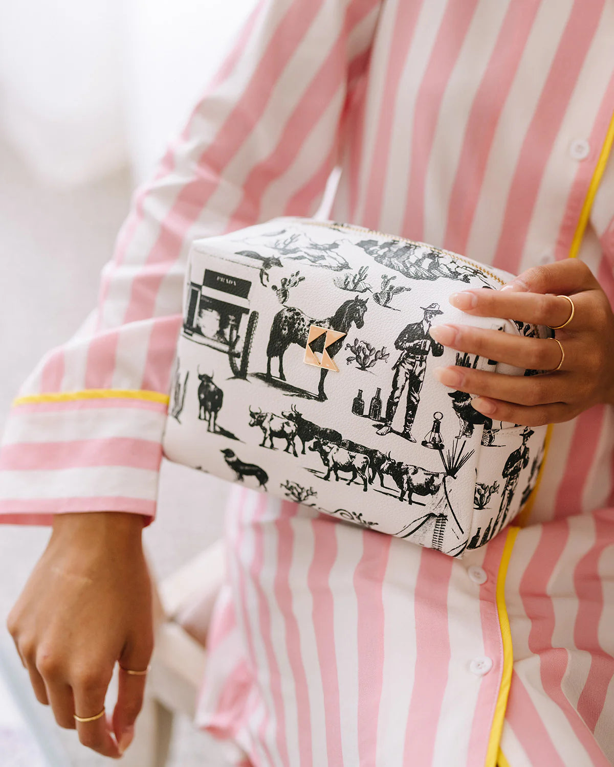 The Classic Accessory Bag in Marfa Toile | Katie Kime