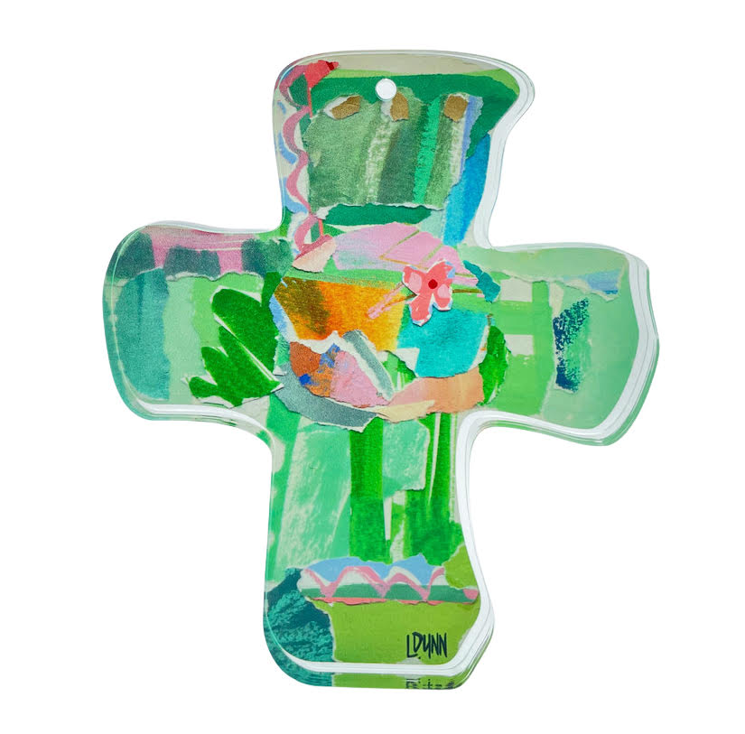 Green Everlasting Love Acrylic Cross | Lauren Dunn
