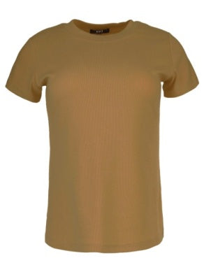 Langley Rib Top - Camel | Kut From The Kloth