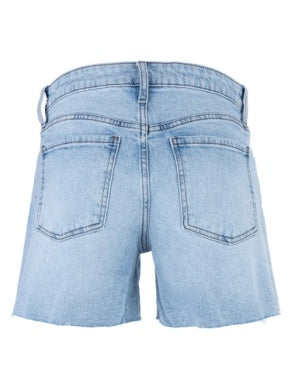 Jane High Rise Long Short W/ Raw Hem | KUT