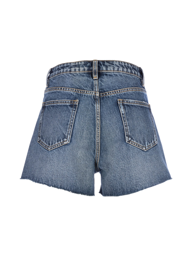Taylor High Rise Short W/ Raw Hem | KUT