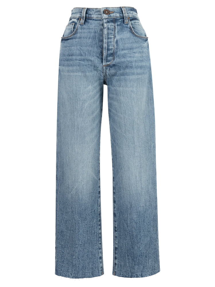 Vincent Wide Straight Leg W/ Raw Hem | Edyson