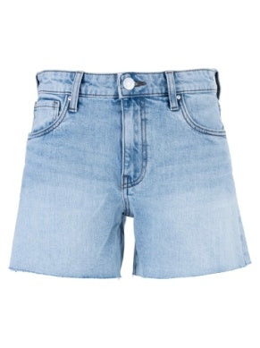 Jane High Rise Long Short W/ Raw Hem | KUT