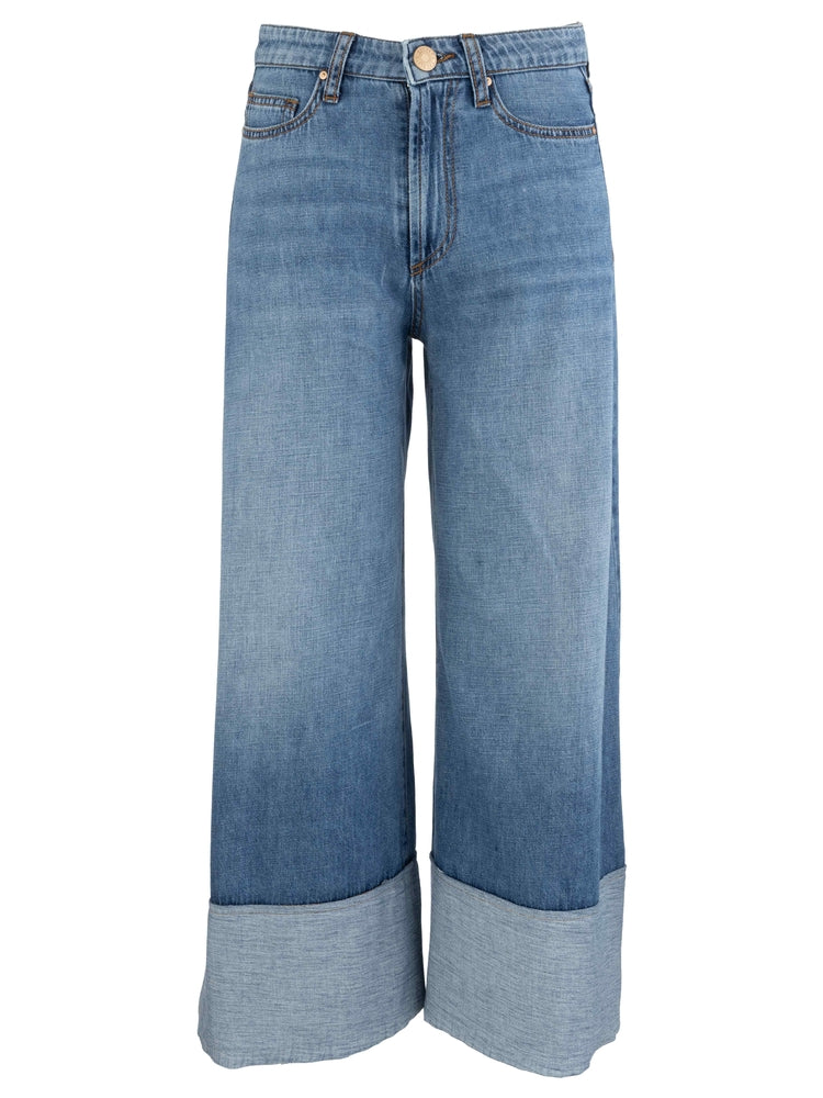 Blake Crop Wide Leg w/Hem Detail | KUT