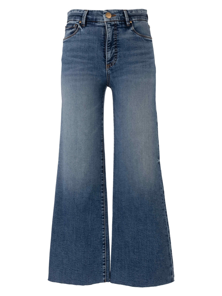 Meg High Rise Wide Leg Raw Hem - Toughness Wash | KUT