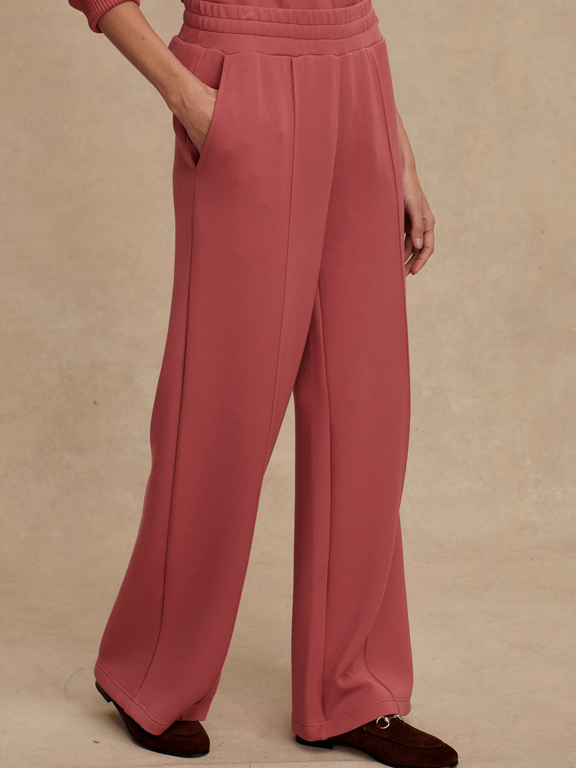 The Wide Leg Pant (30") - Mauvewood | Varley