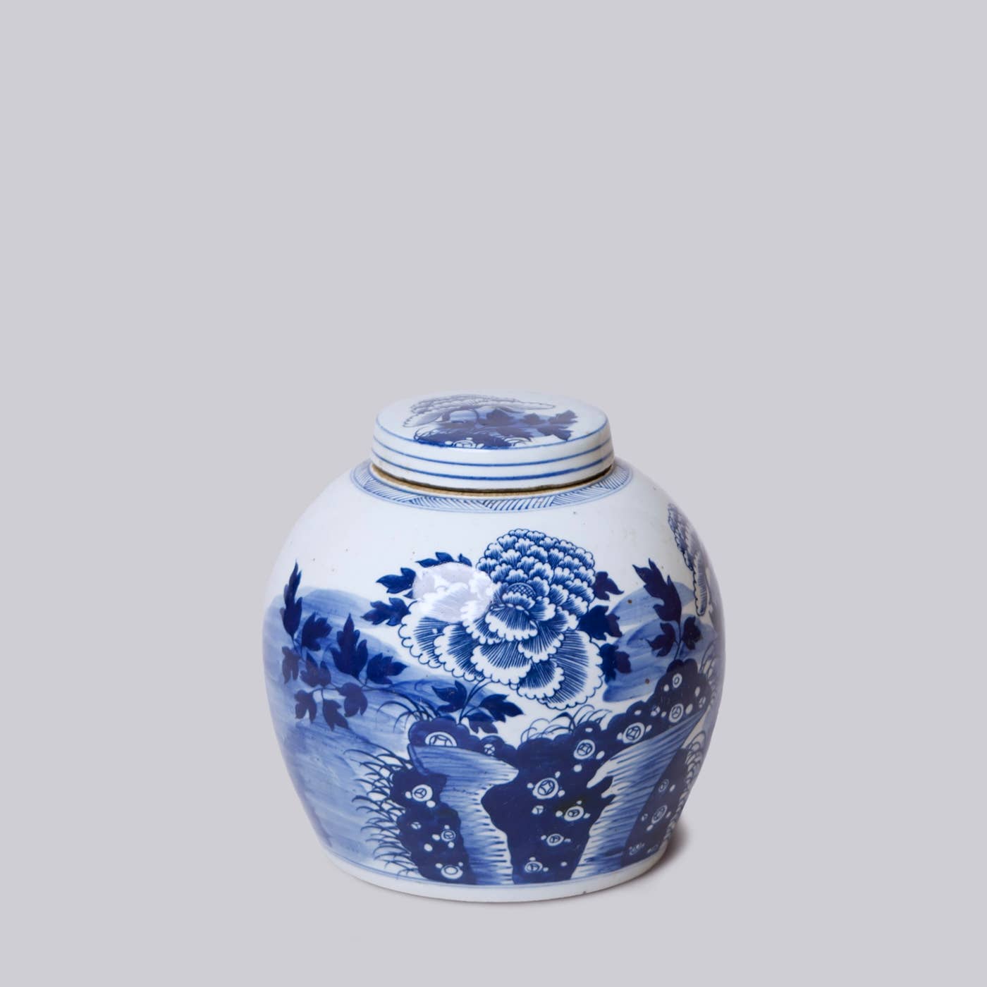 Luscious Peony Lidded Round Storage Jar
