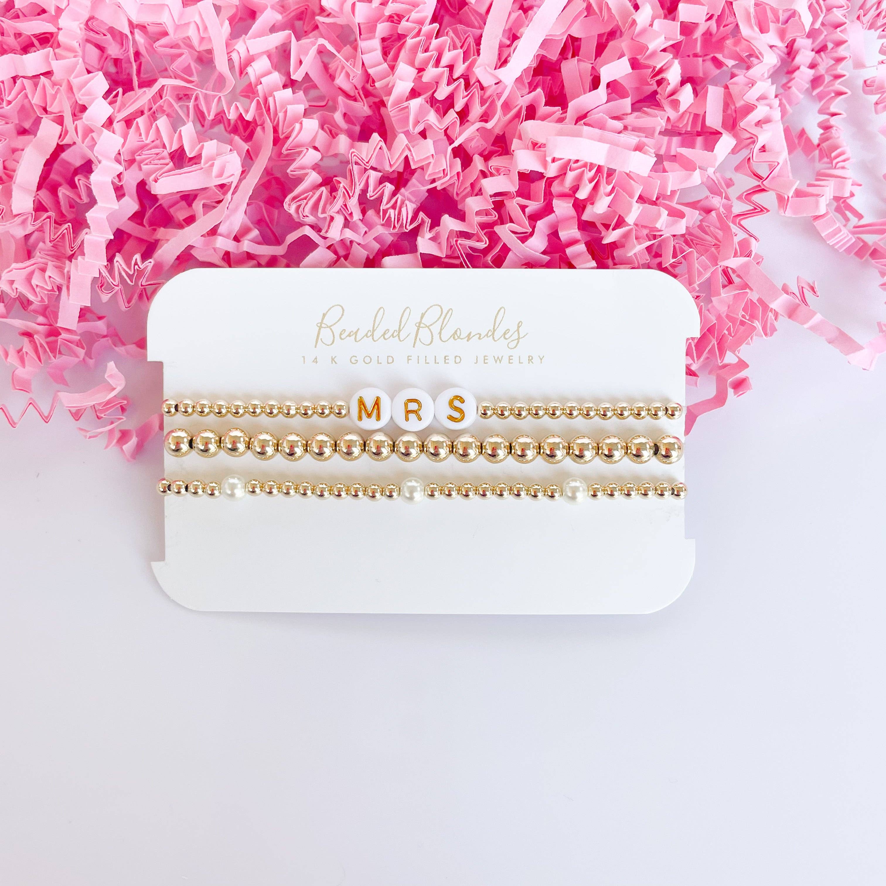 Bridal Beaded Bracelet Stack