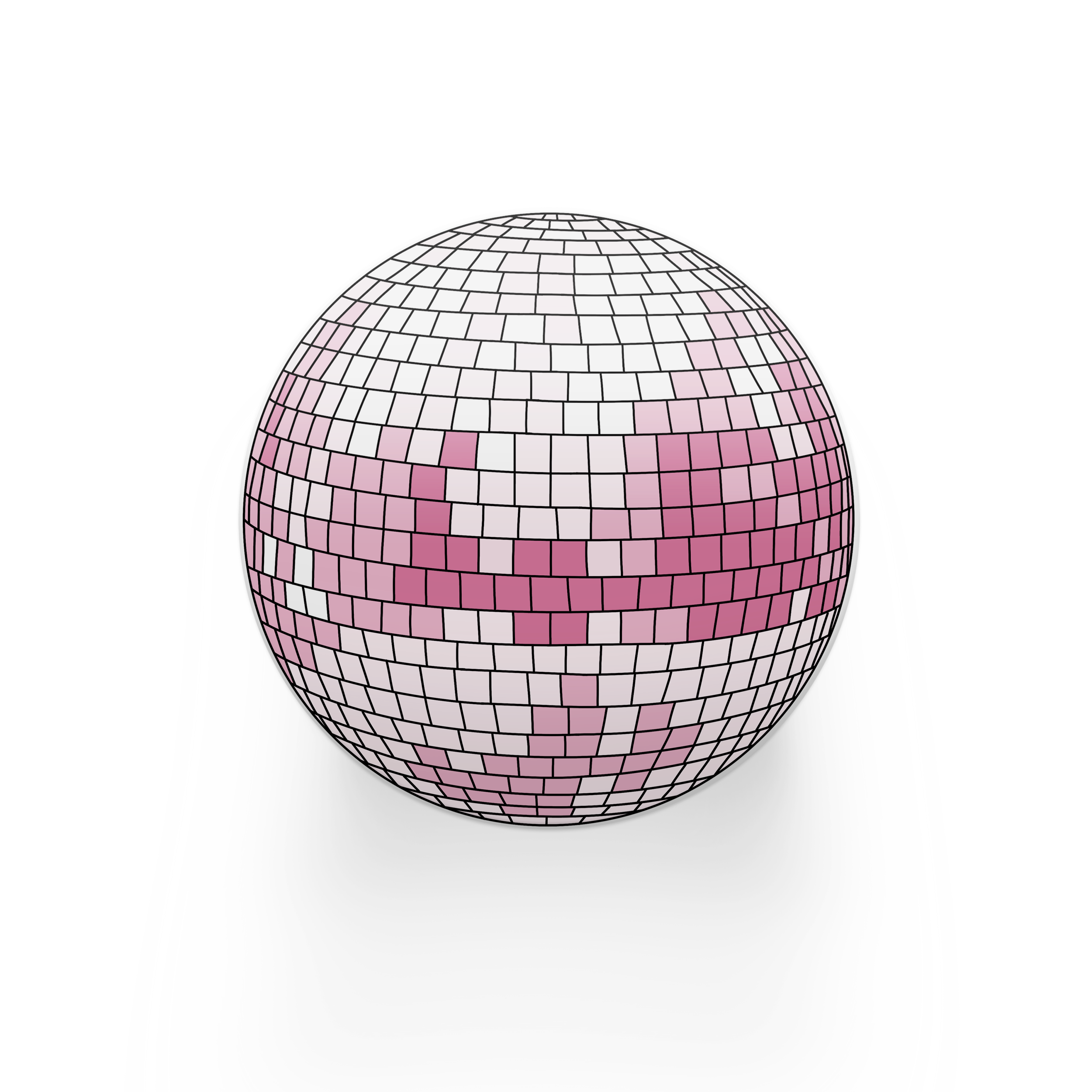Pink Disco Ball Coaster Set of 2