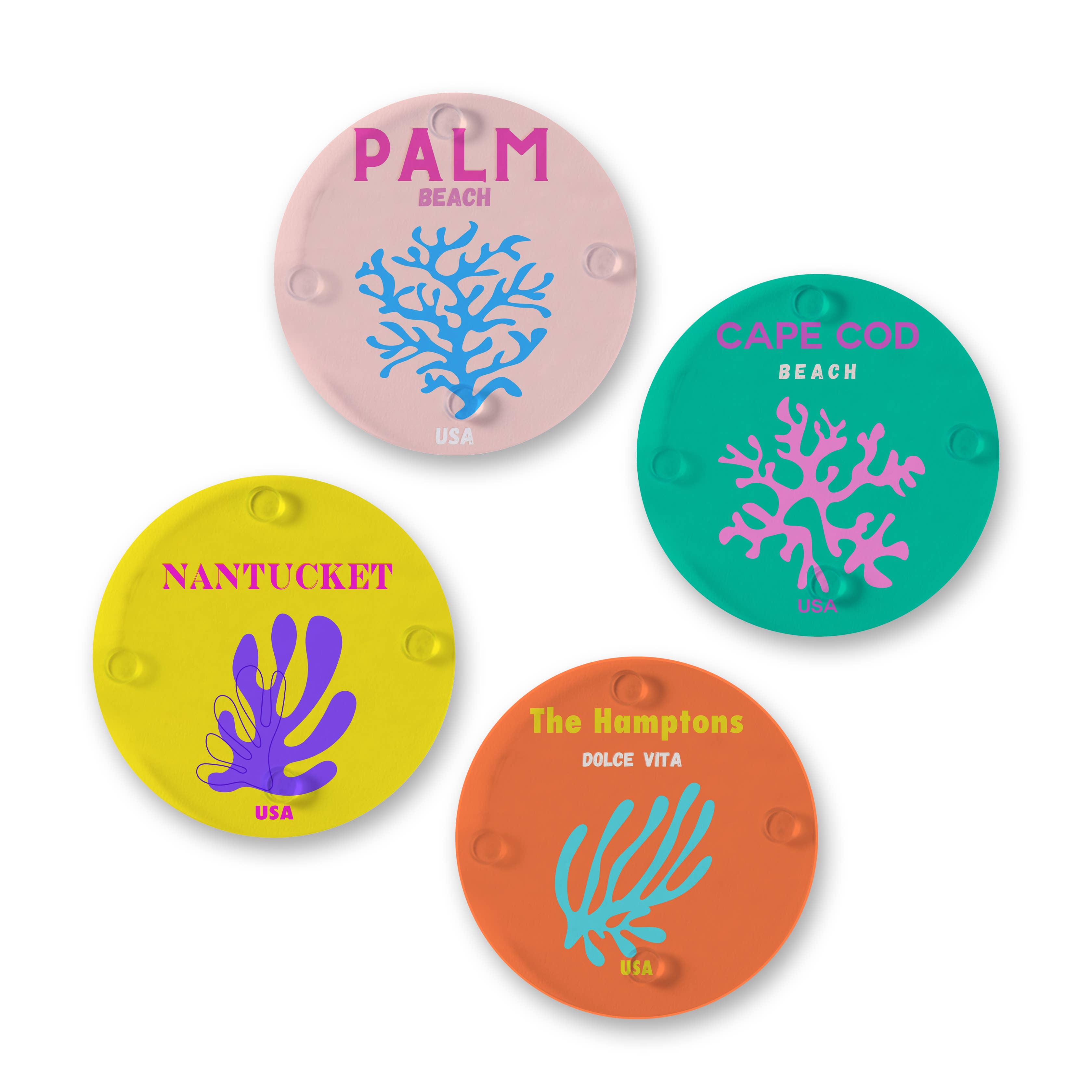Ceramic Coasters - Set of 4 - Dolce Beach