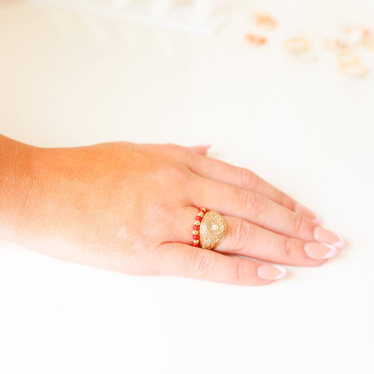 The Poppi Ring in Red