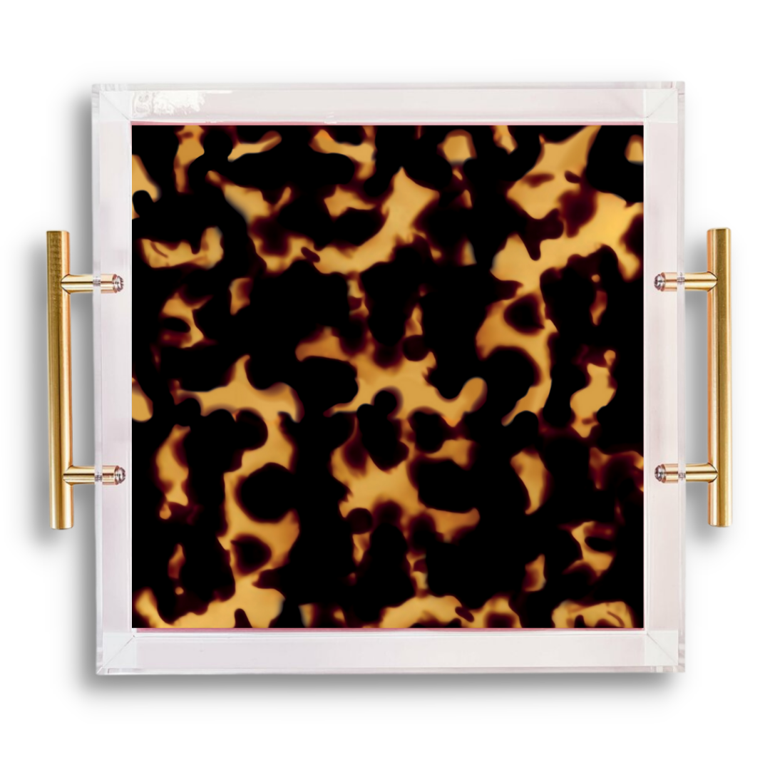 Tortoise Print Large Tray