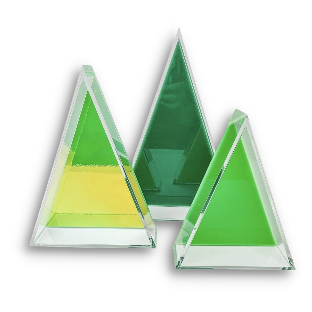 Acrylic Holiday Triangle Decor/Serving Dishes | TART by Taylor