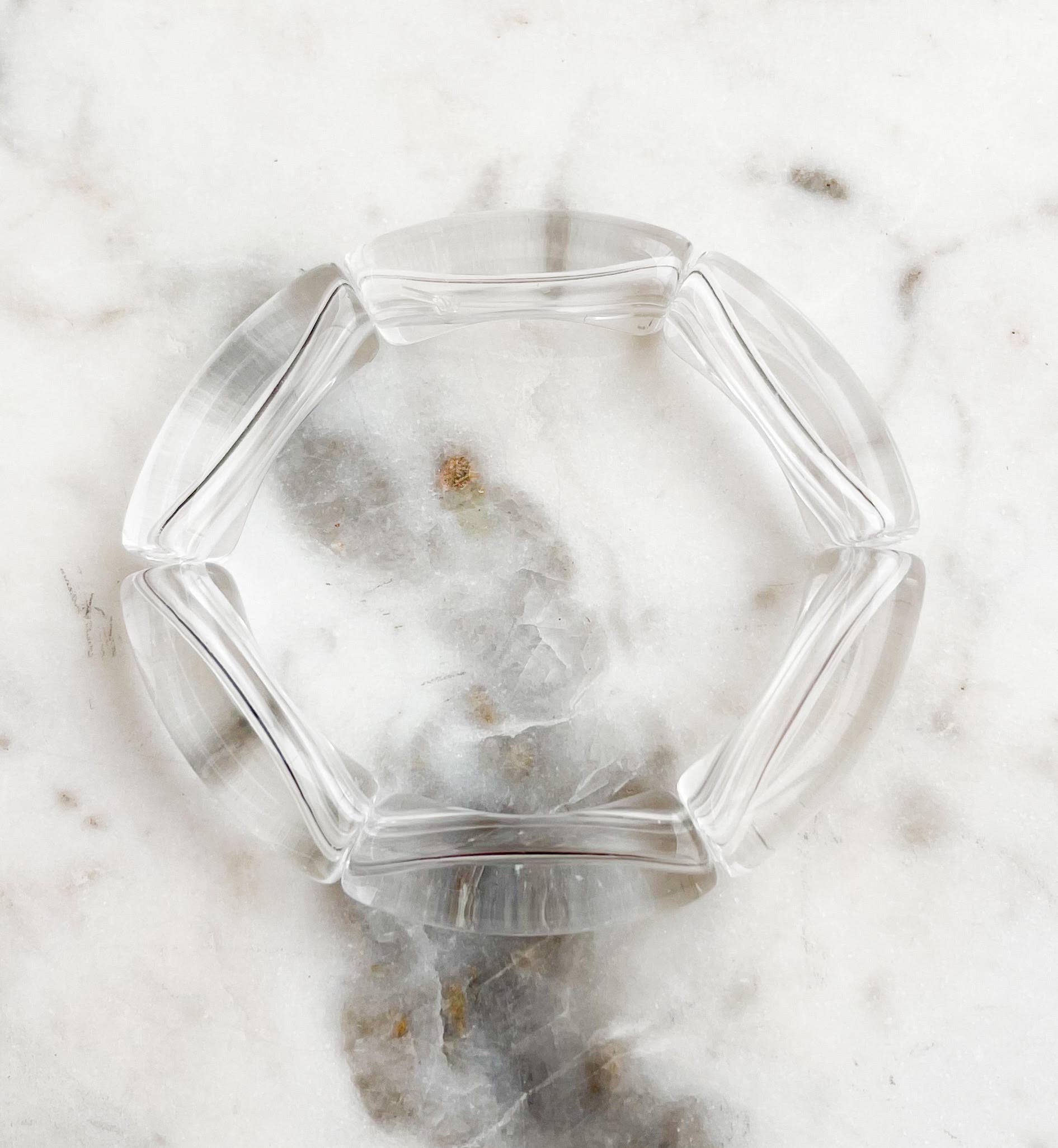 Clear Acrylic Bamboo Bangle