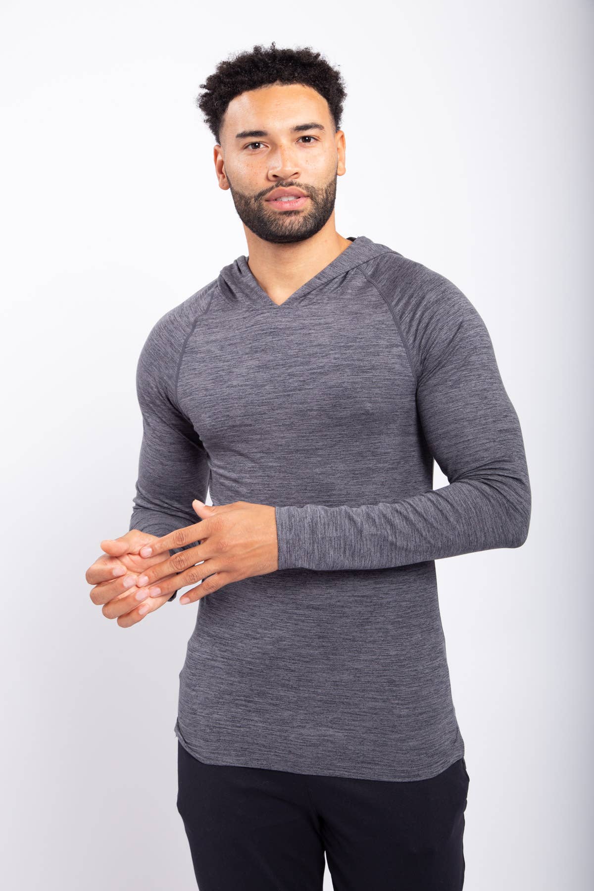 Men - Lightweight Active Raglan Hoodie Top