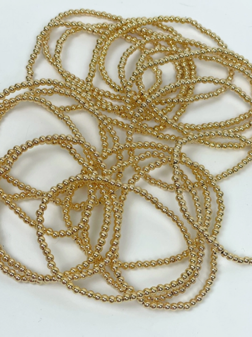 Small Beads Gold Bracelets