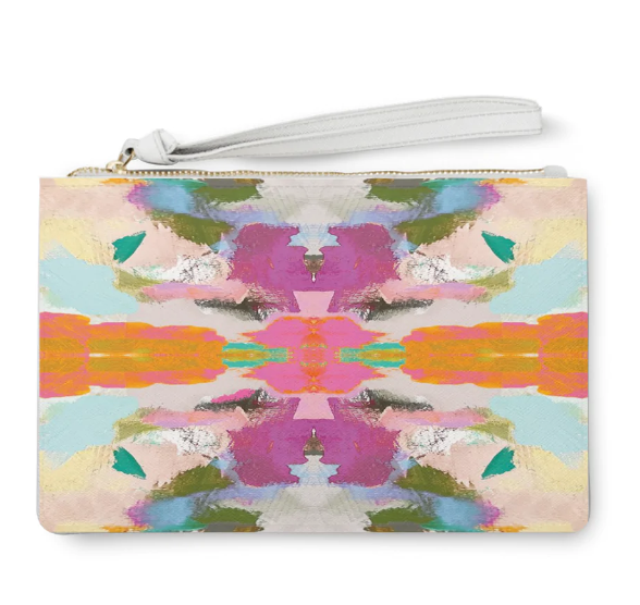 Begonia Leather Clutch | Laura Park