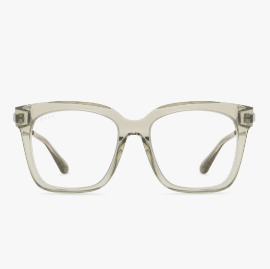 Jessie James Bella Olive Crystal Blue Light Technology Glasses | DIFF