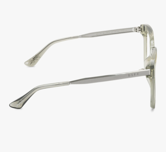 Jessie James Bella Olive Crystal Blue Light Technology Glasses | DIFF