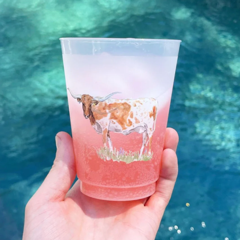 Texas Longhorn Frosted Cups | Taylor Paladino