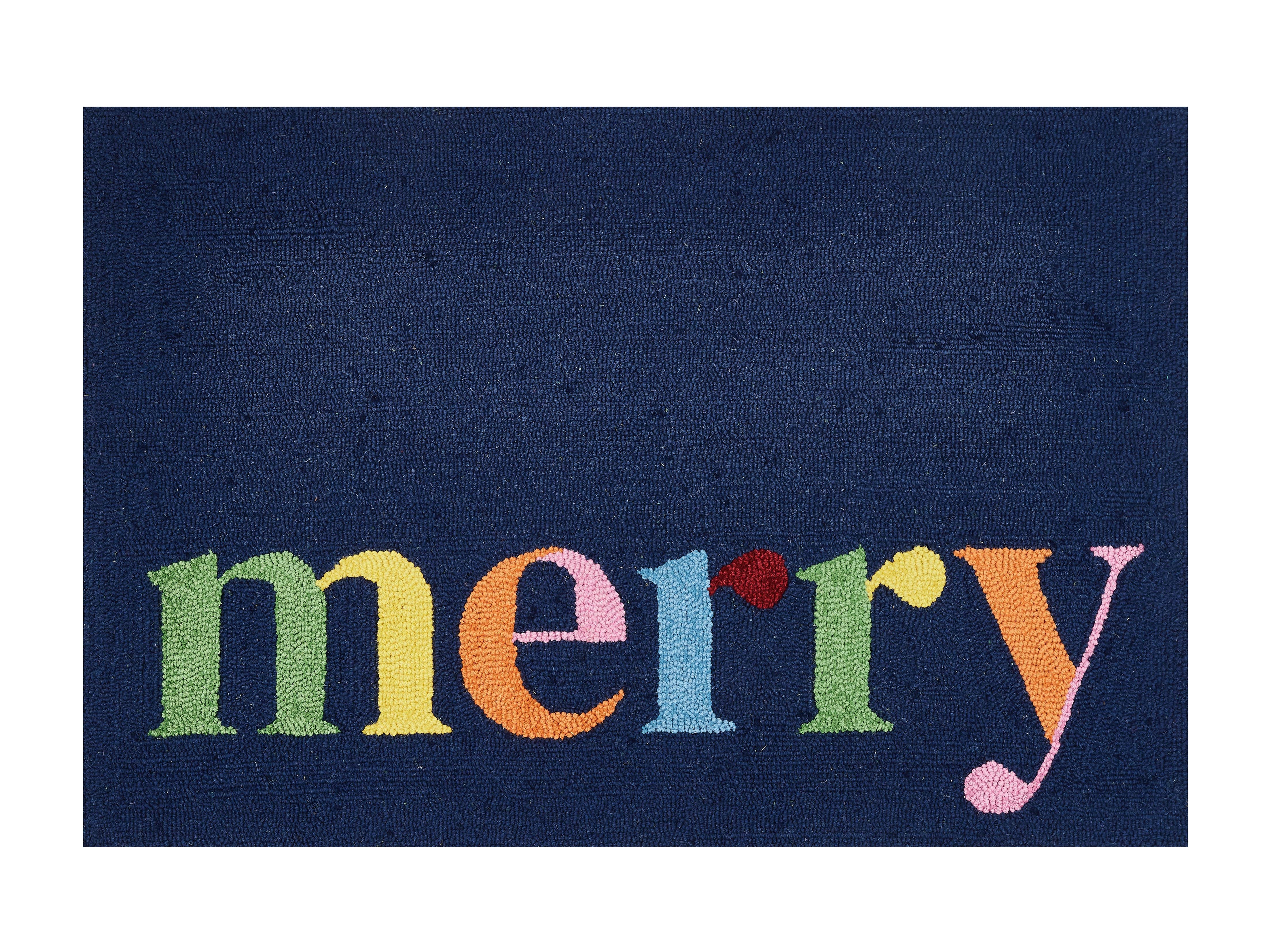 Merry Navy Hook Rug