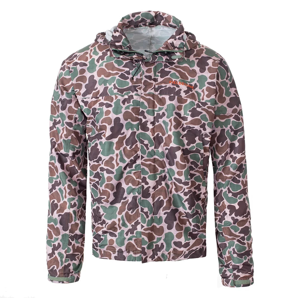 Camo Zip Up Rain Jacket