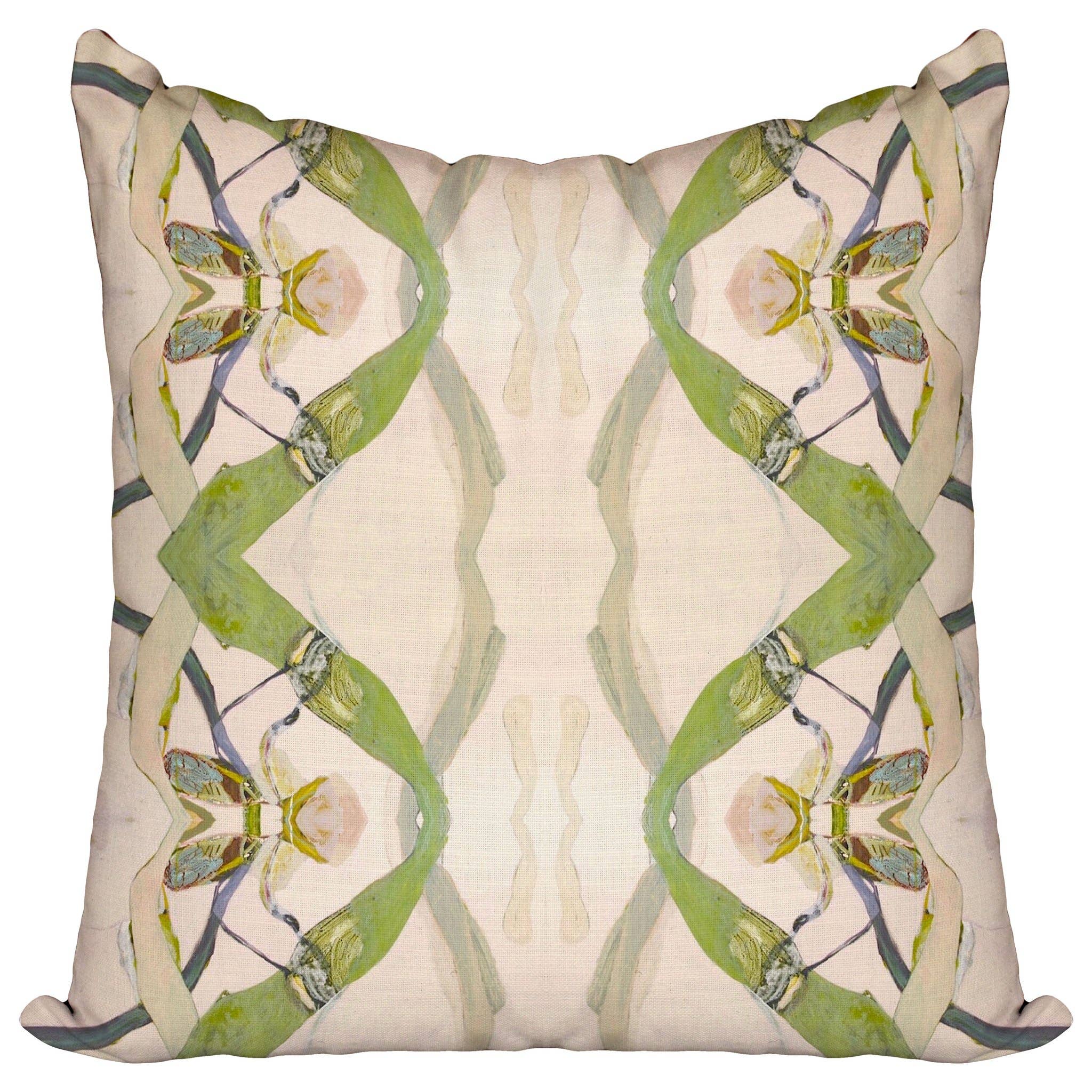 Green Moth Pillow-Windy O'Connor