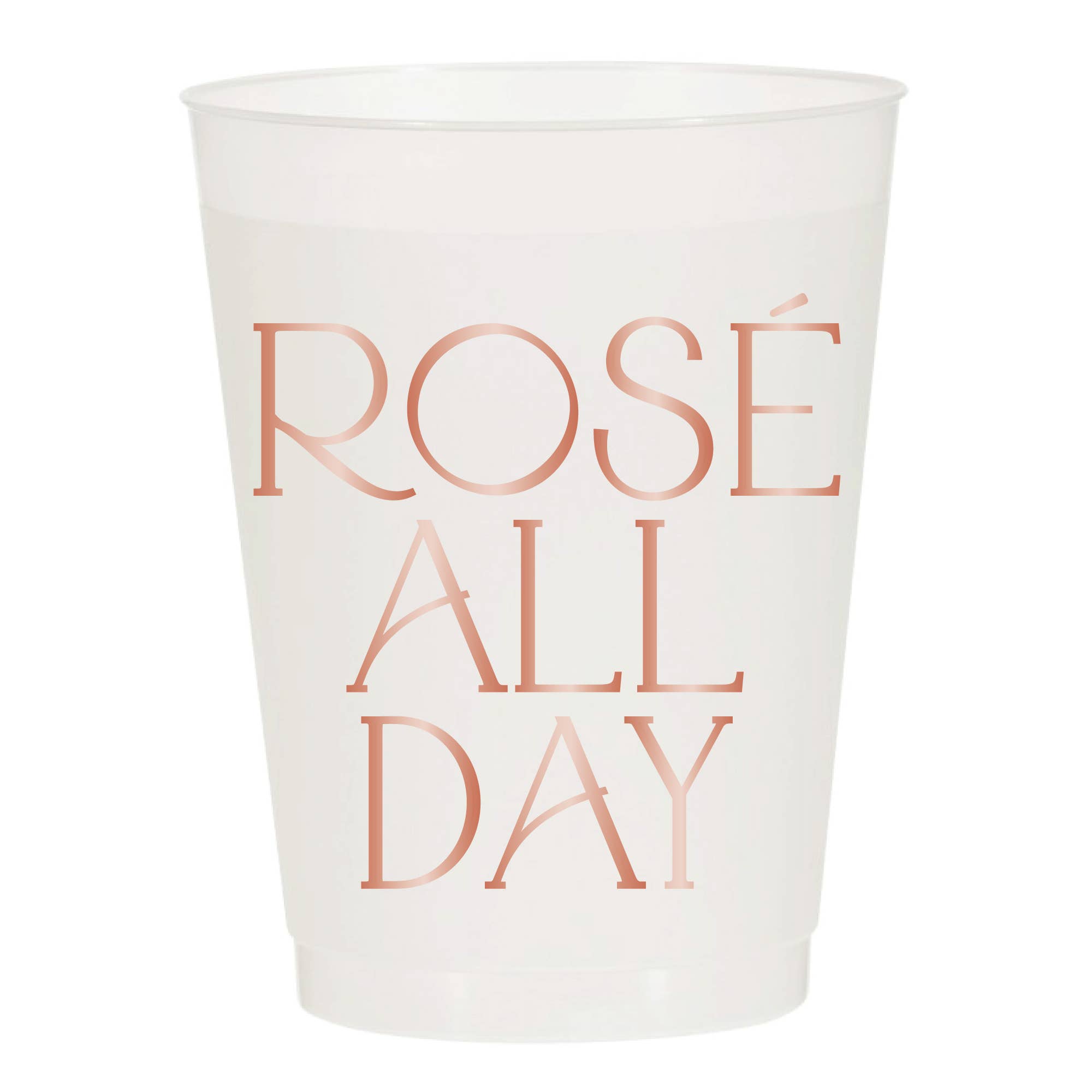 Rosé All Day 16oz Reusable Cups Summer Vaca - Set of 10 Cups