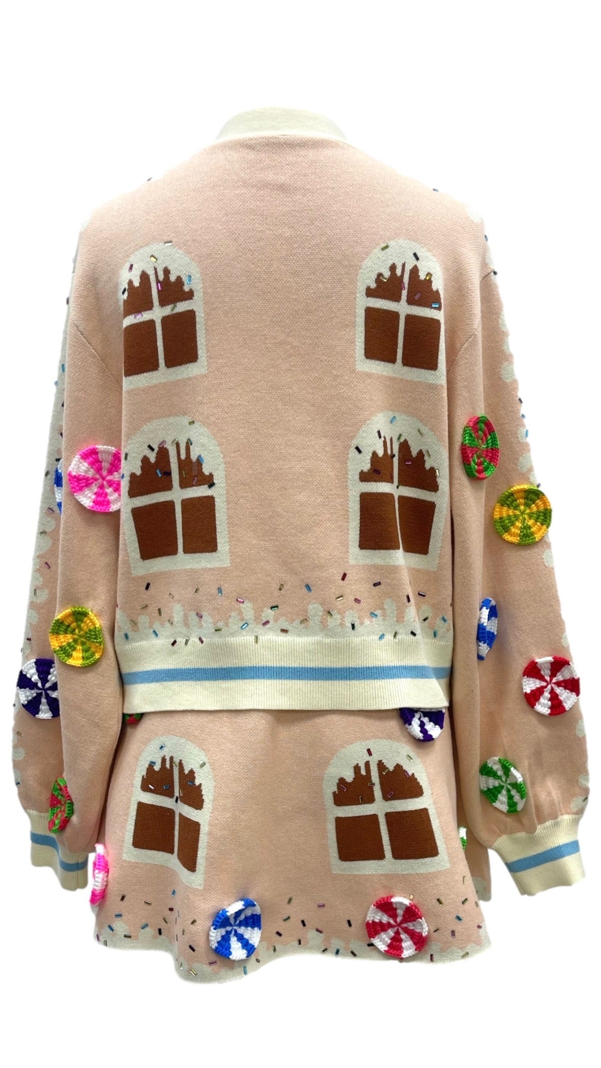 Entire Gingerbread House Cardigan | Queen of Sparkles