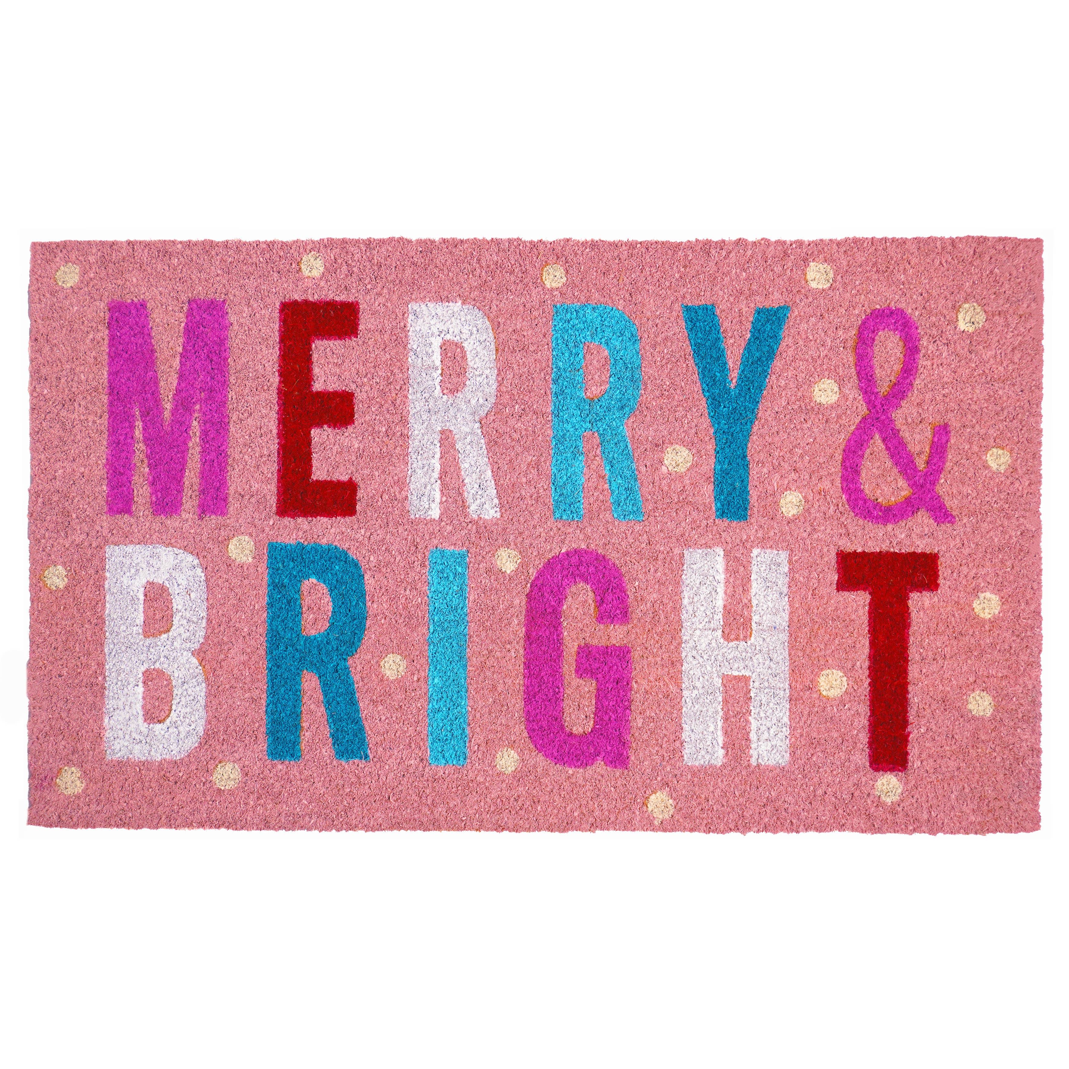 Christmas Merry & Bright Doormat (17" x 29")