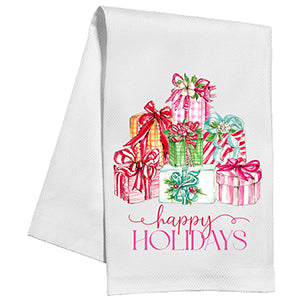 Happy Holidays Tea Towel | Rosanne Beck