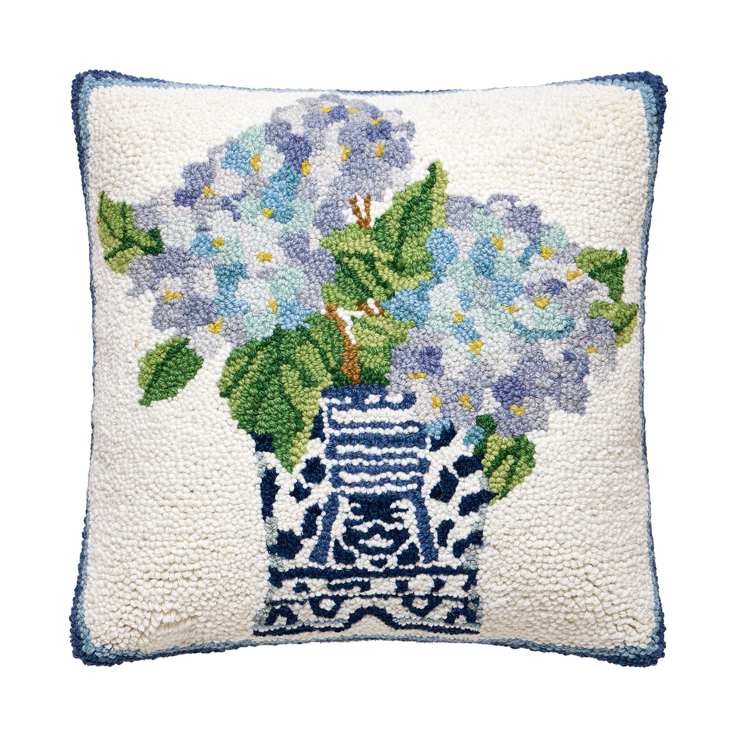 Rhapsody In Blue I Hook Pillow - Sally Eckman Roberts