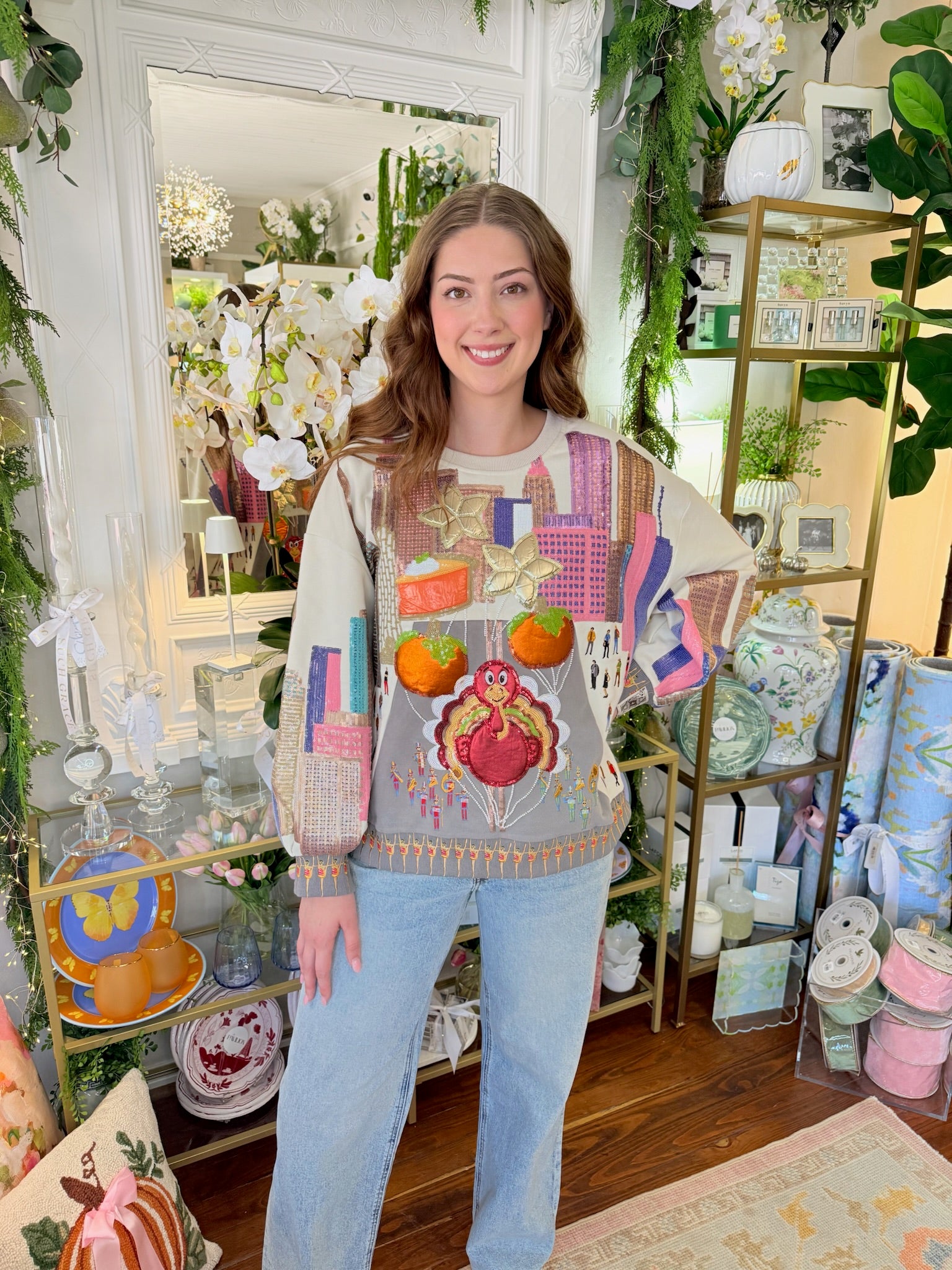 Multi Thanksgiving Day Parade Sweatshirt | Queen of Sparkles
