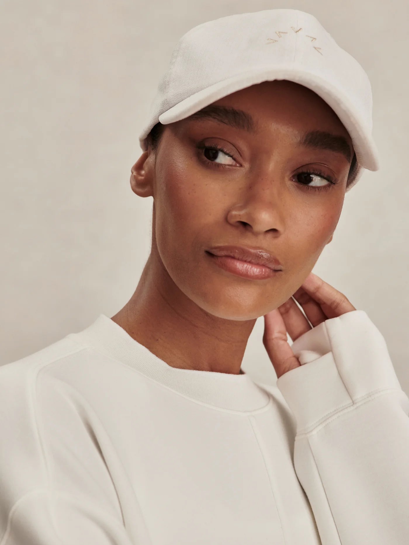 Tasmin Cropped Sweat - Snow White | Varley