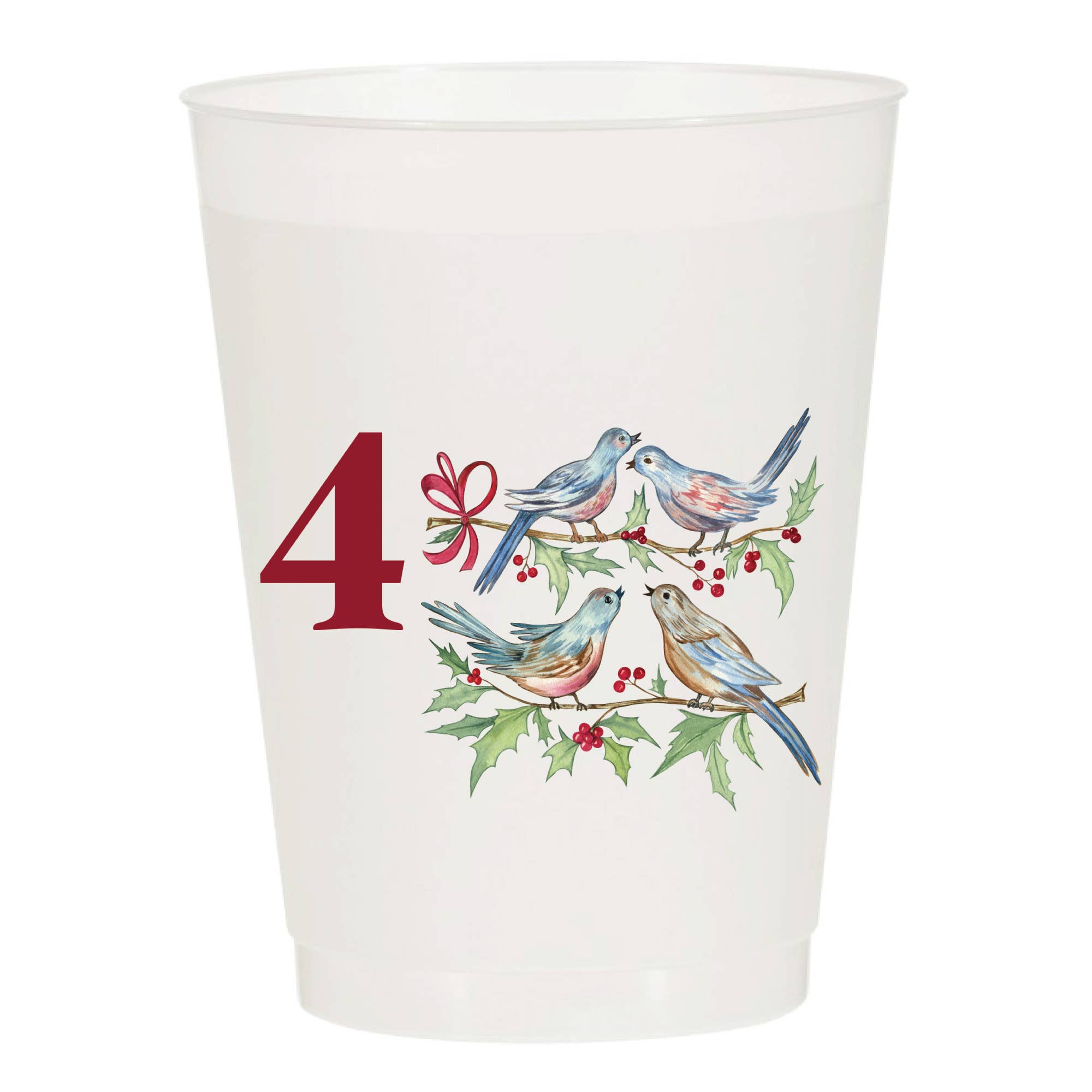 12 Days of Christmas Frosted Cups