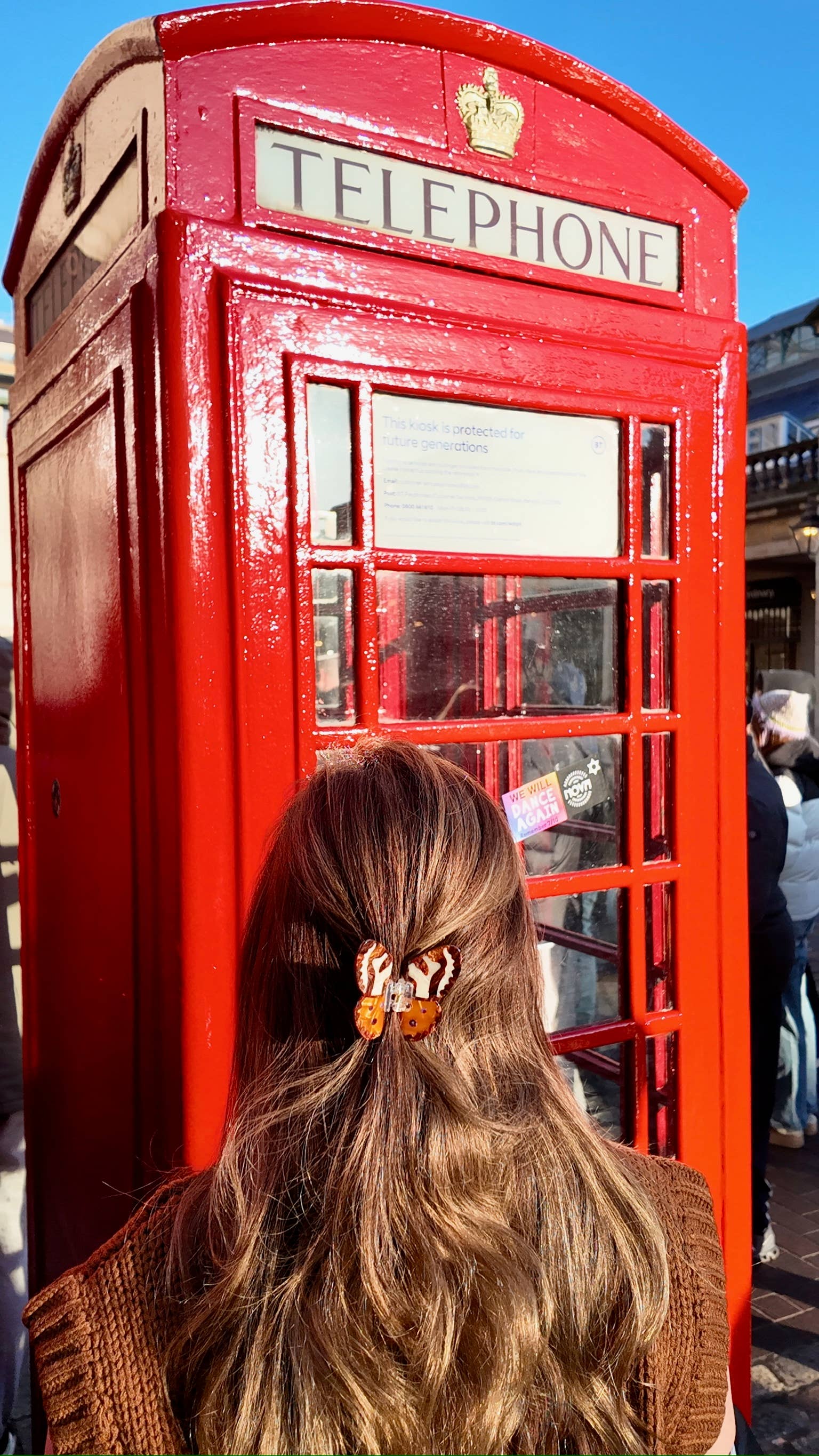 Hand-painted Tiger Moth Claw Hair Clip | Solar Eclipse