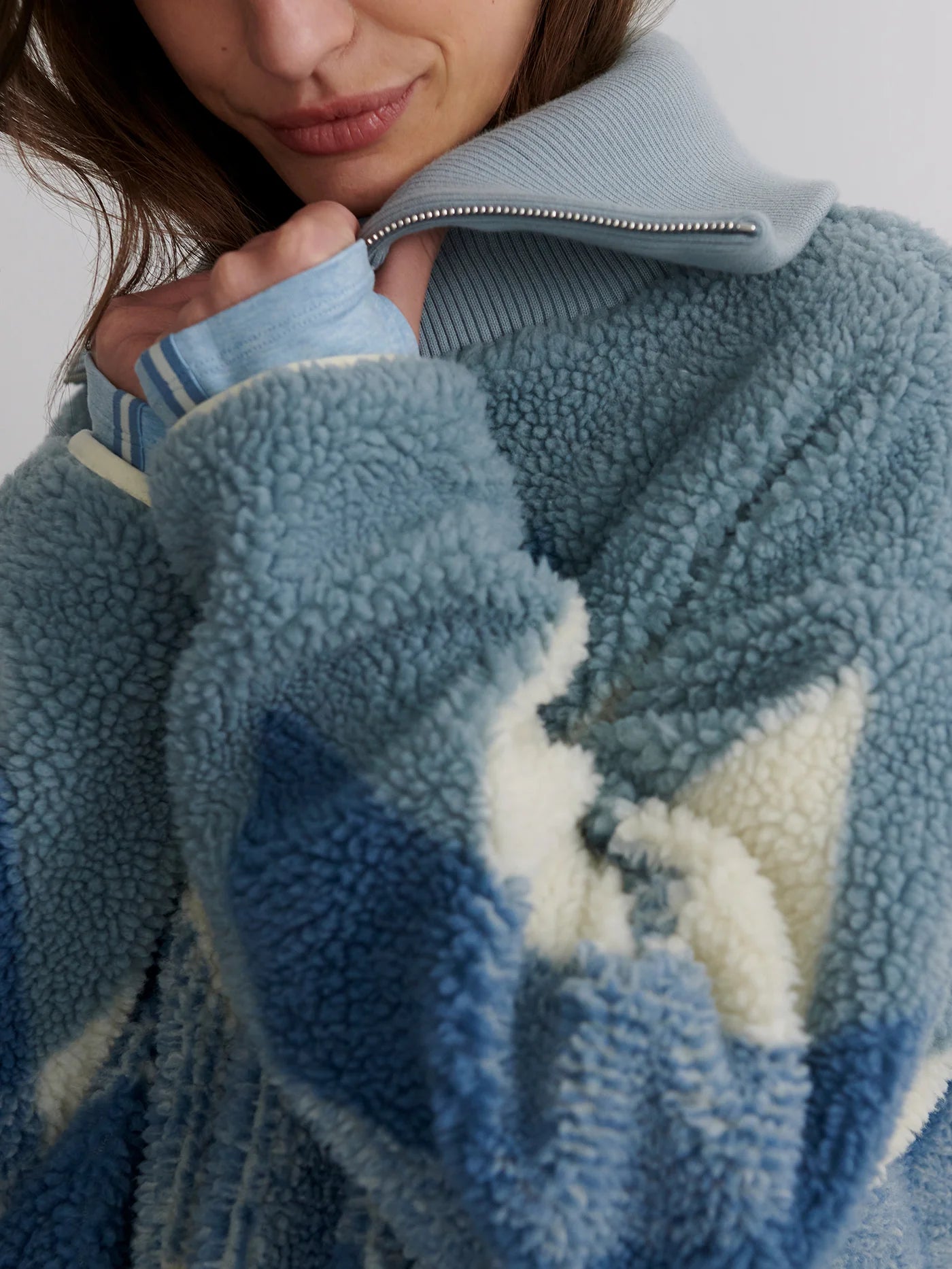 Franca Sherpa Jacket - Ashley Blue | Varley