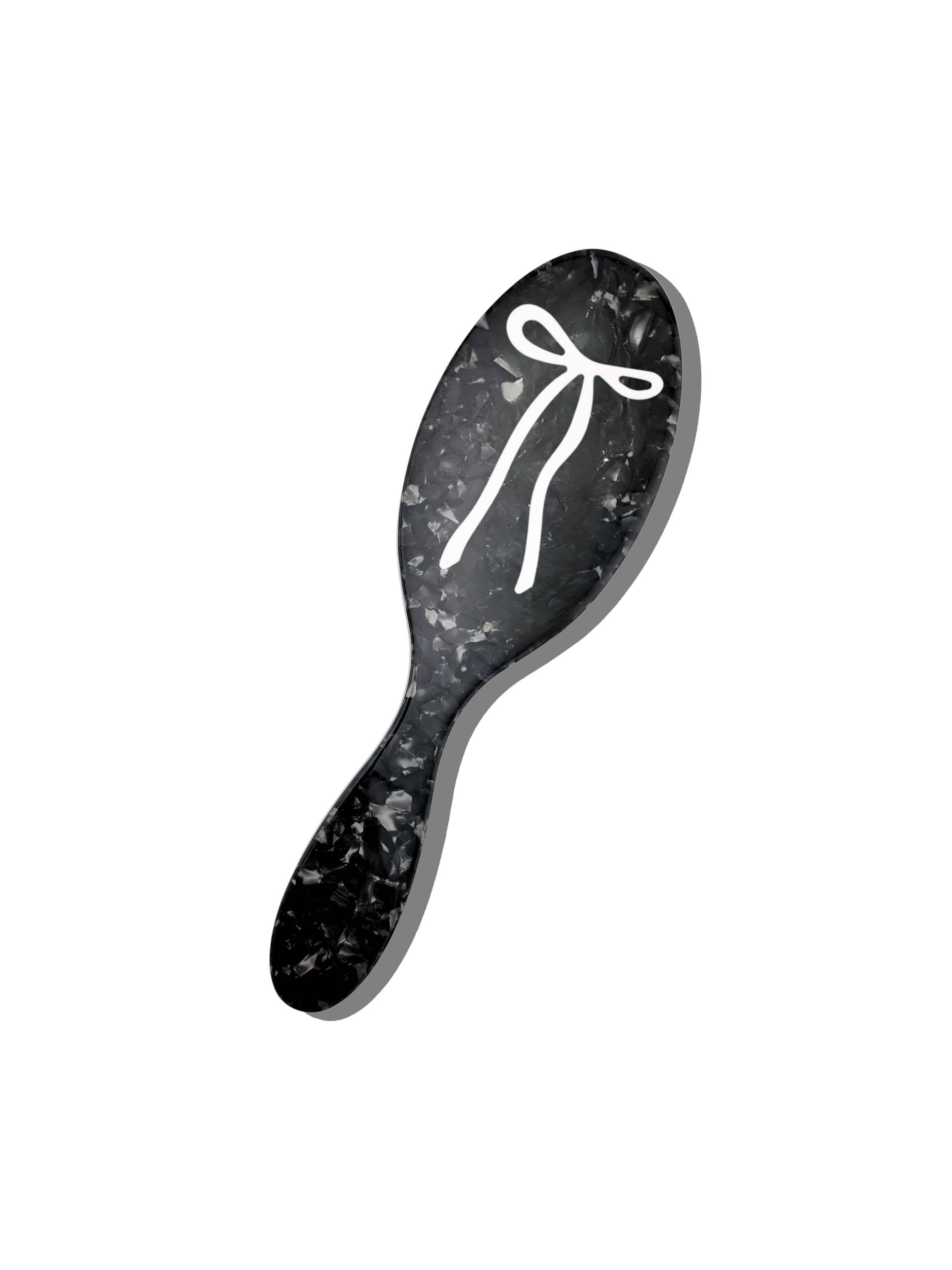 Hand-painted French Bow Amazing Hair Day Brush