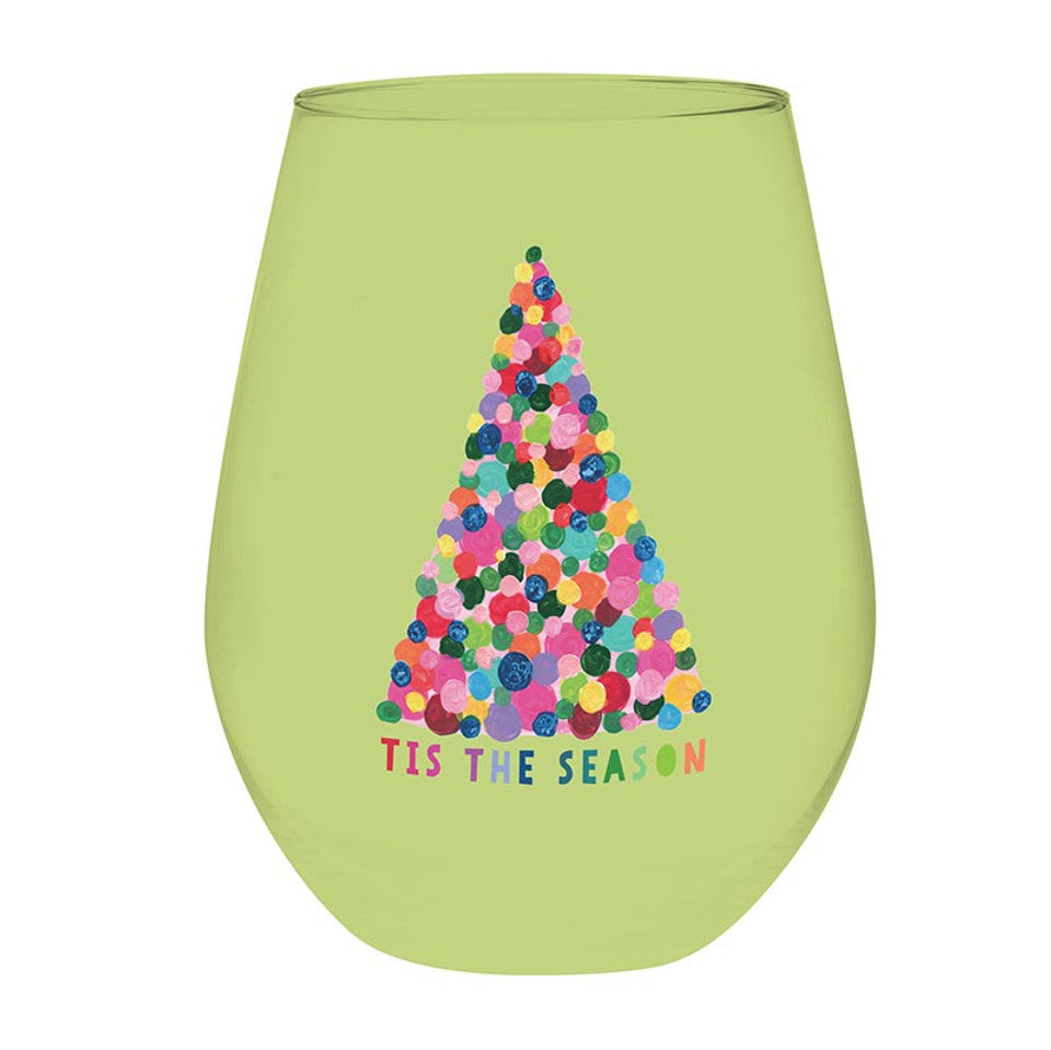 Jumbo Wine Glass 'Tis the Season Tree