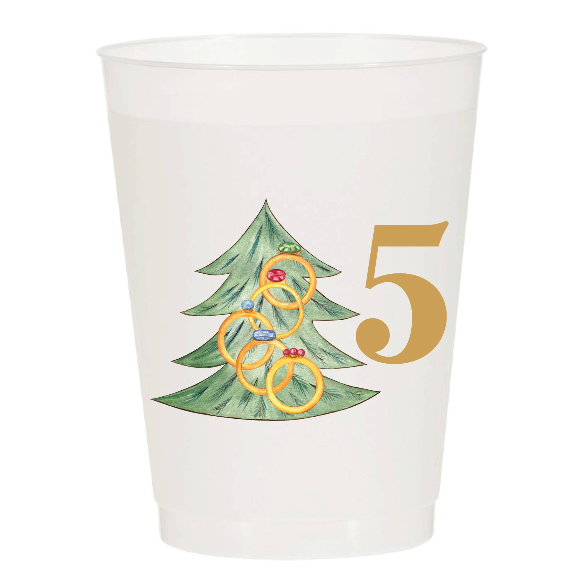 12 Days of Christmas Frosted Cups