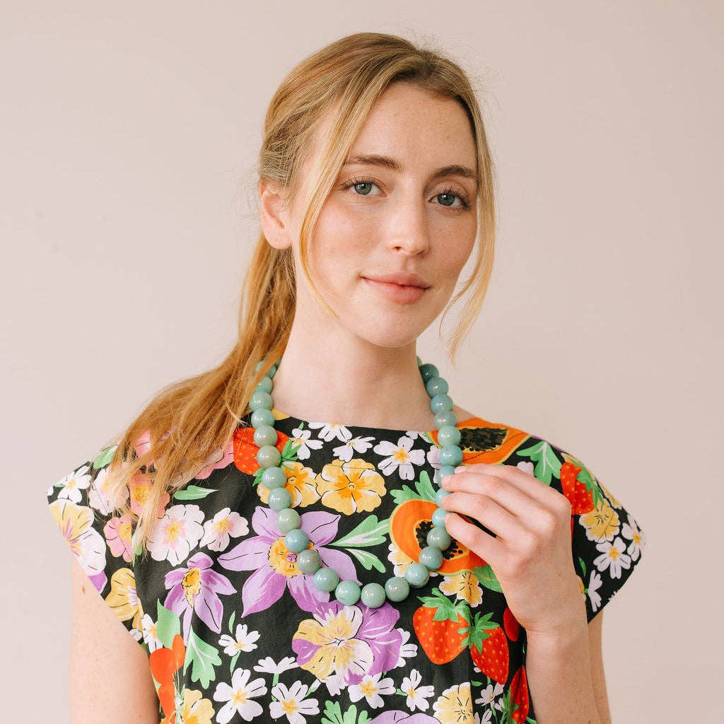 Seafoam Pebble Necklace | Sunshine Tienda