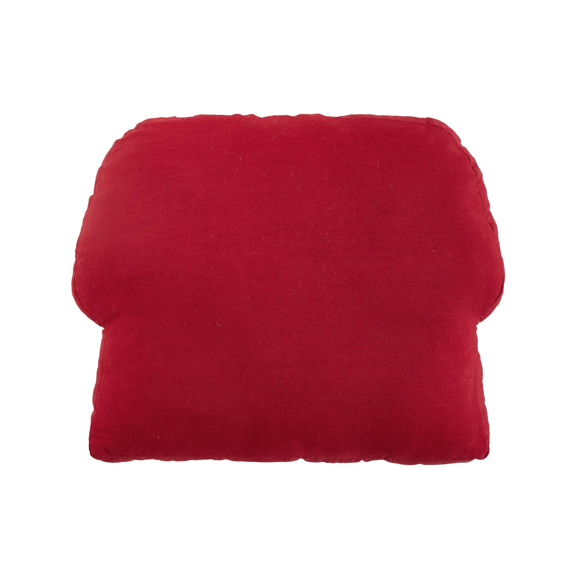 Red House w/Poms Embroidered Applique Pillow