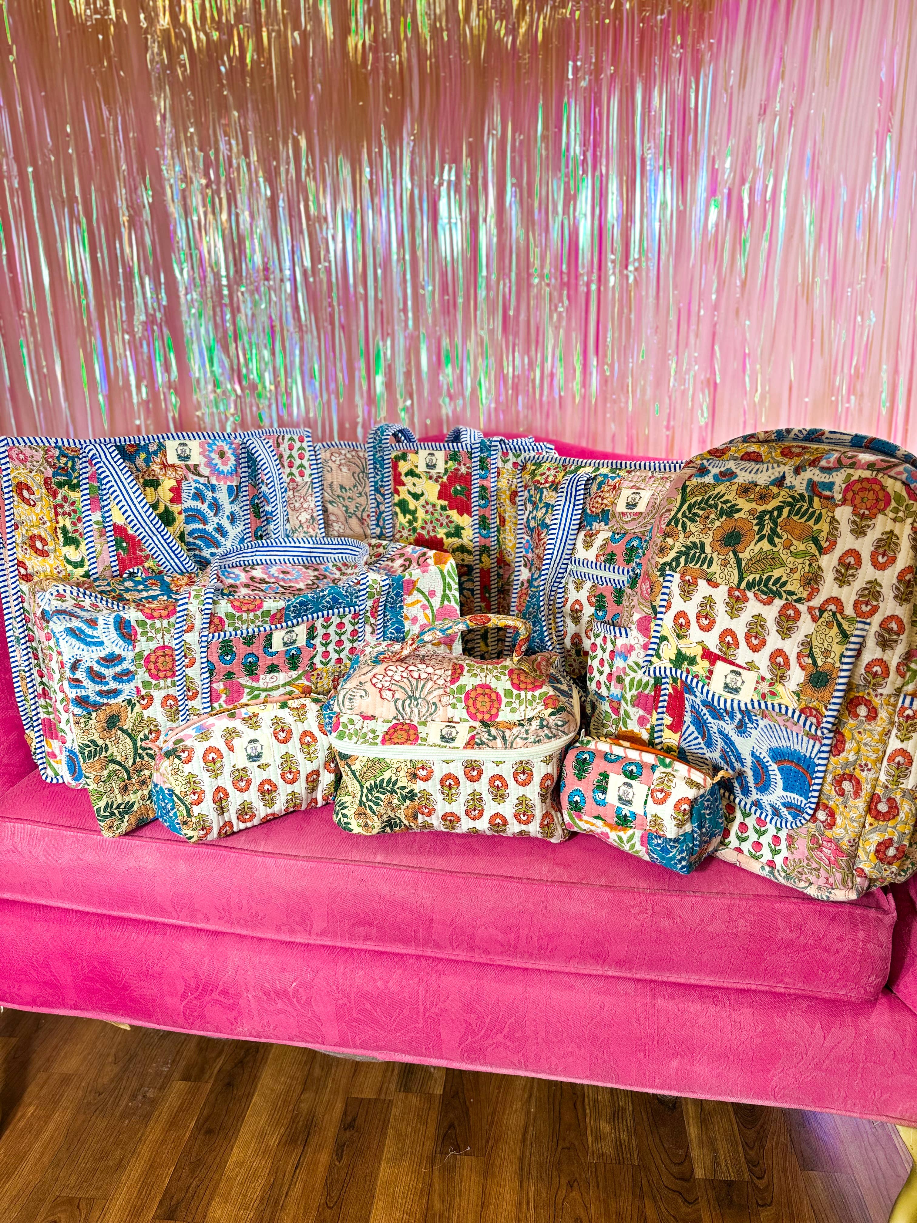 Wildflower Patch | Quilted Cosmetic Bags