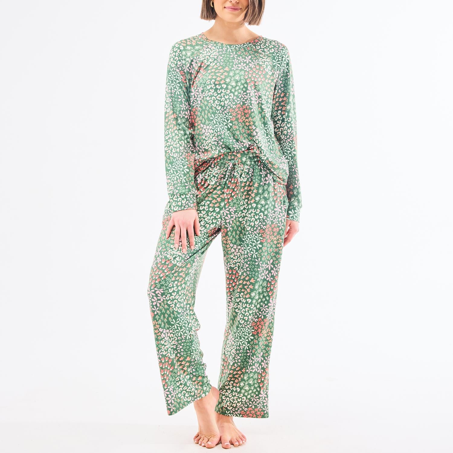 Annie Pant Set - Open Meadows Green | Mary Square