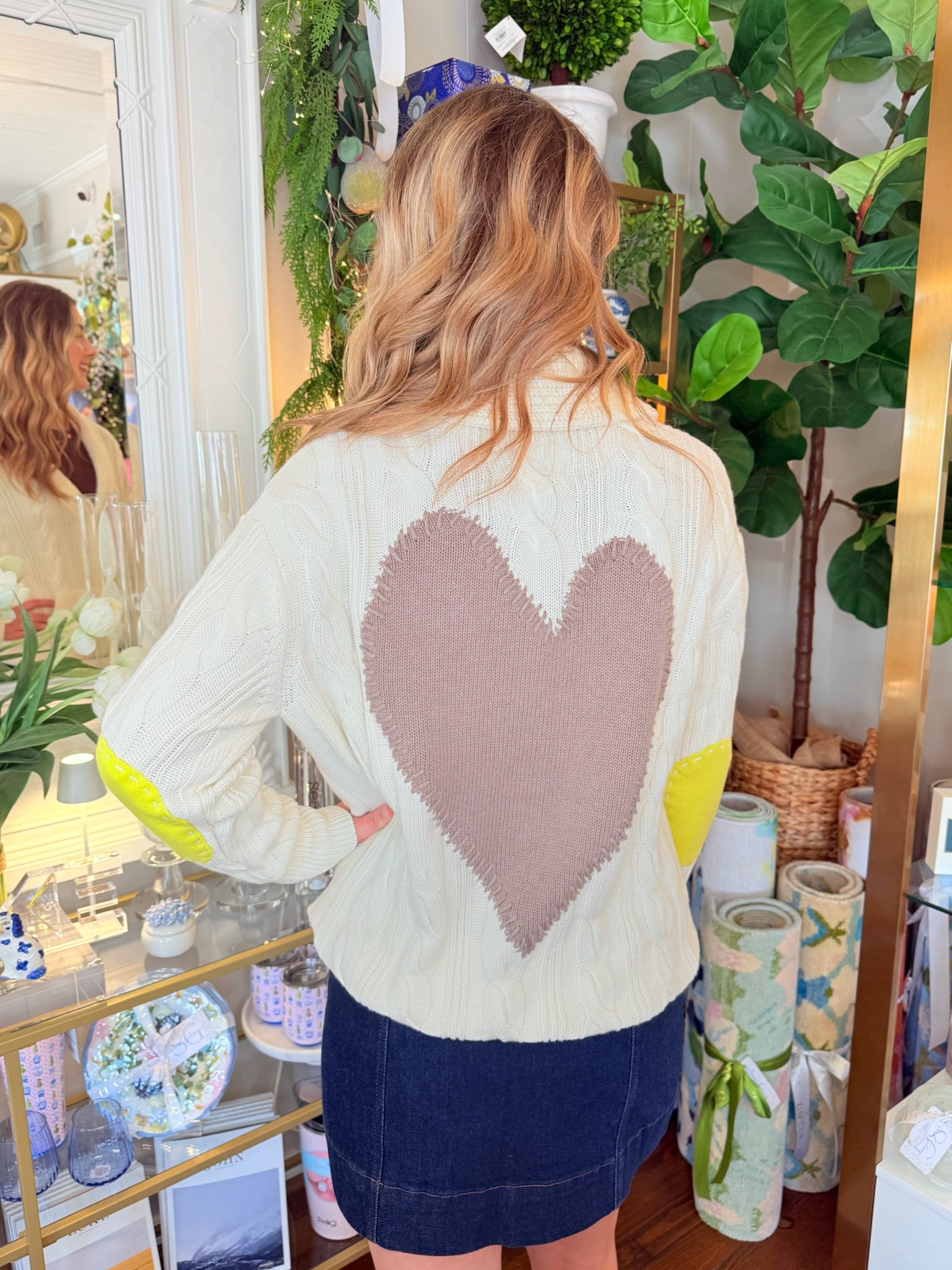 Shawl Collar Helen Imperfect Heart Cardigan | Kerri Rosenthal