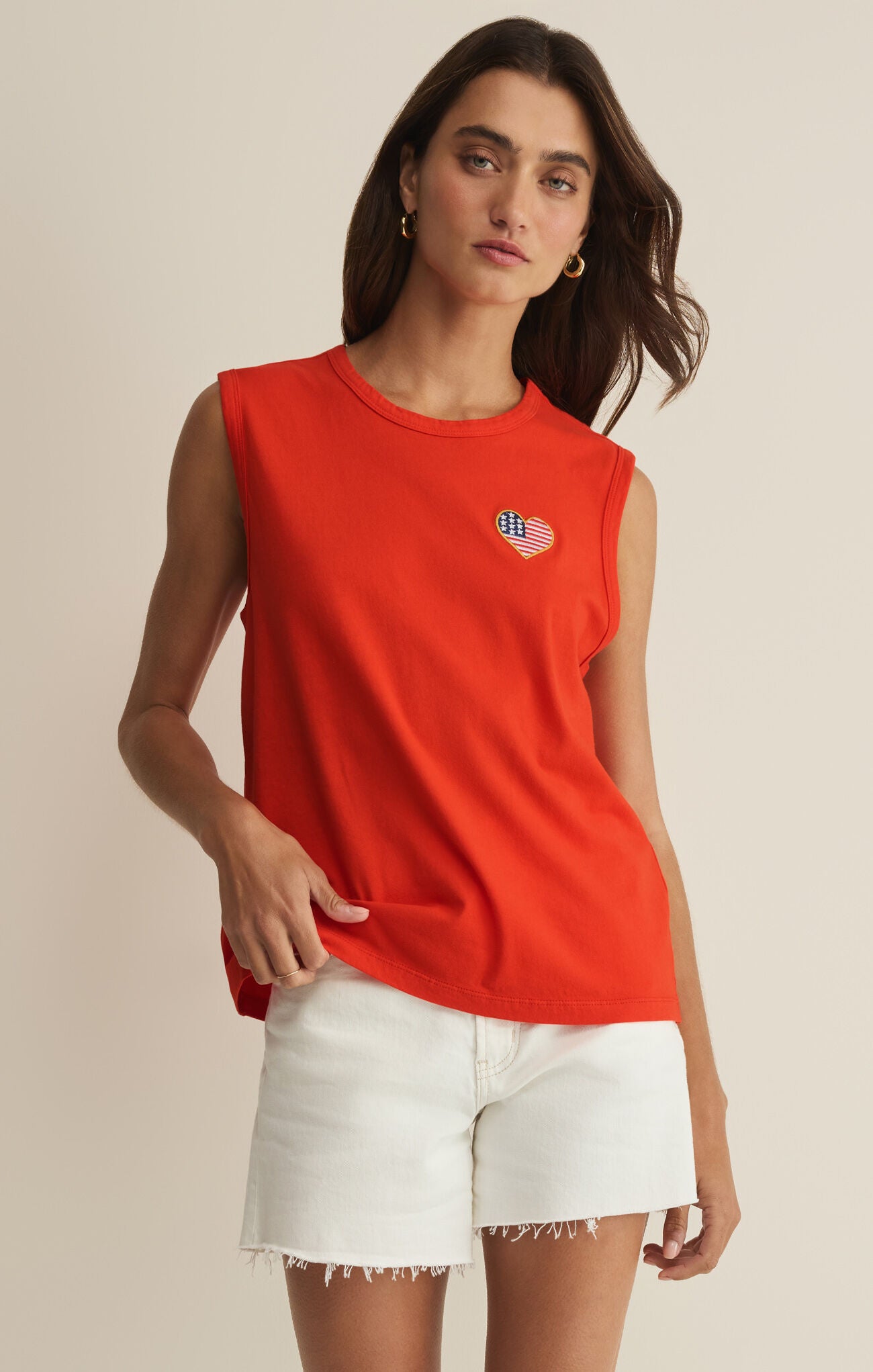 Flag Patch Muscle Tank | Z Supply