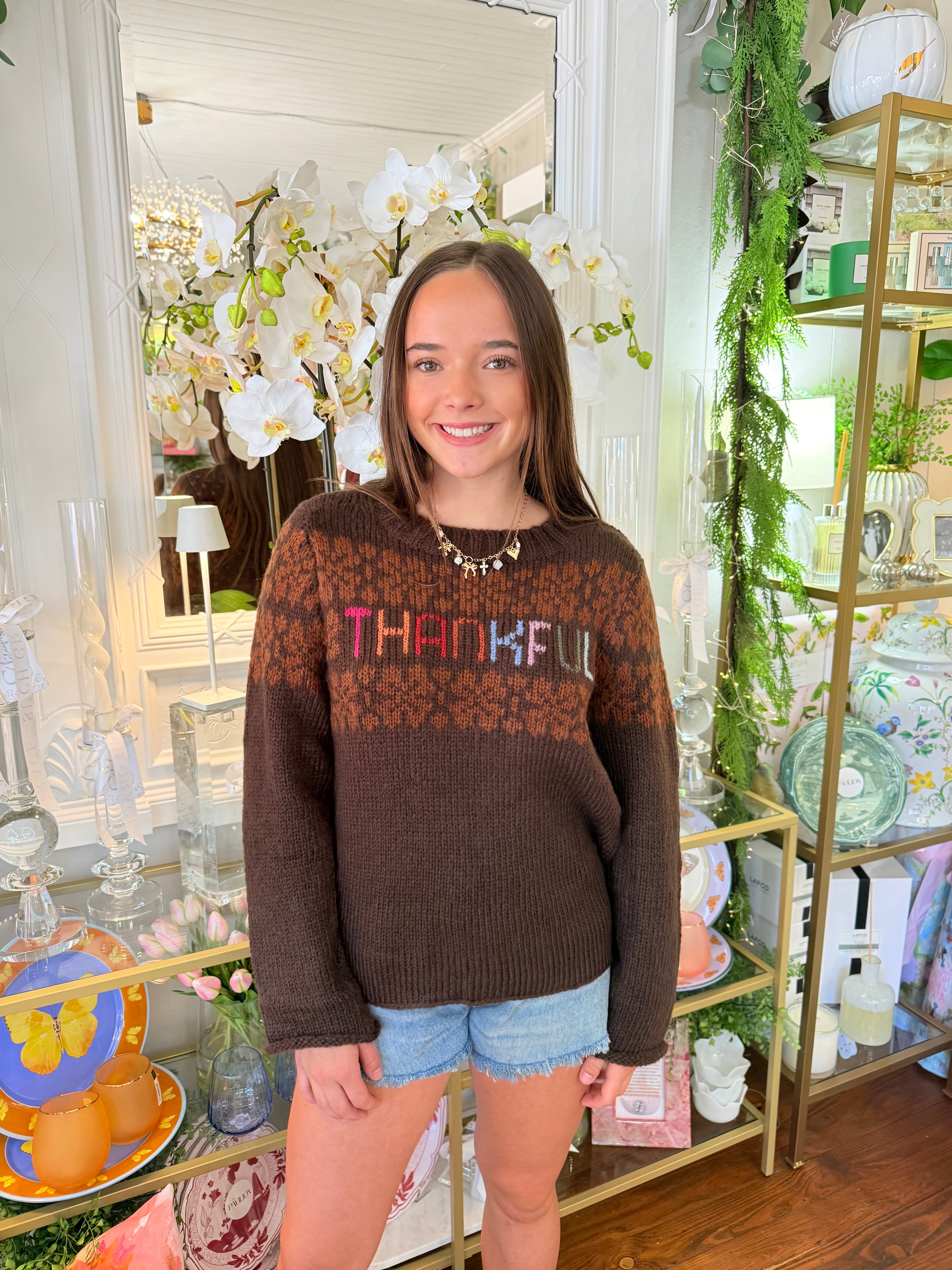 Thankful Fair Isle Multi Crew Sweater | Wooden Ships