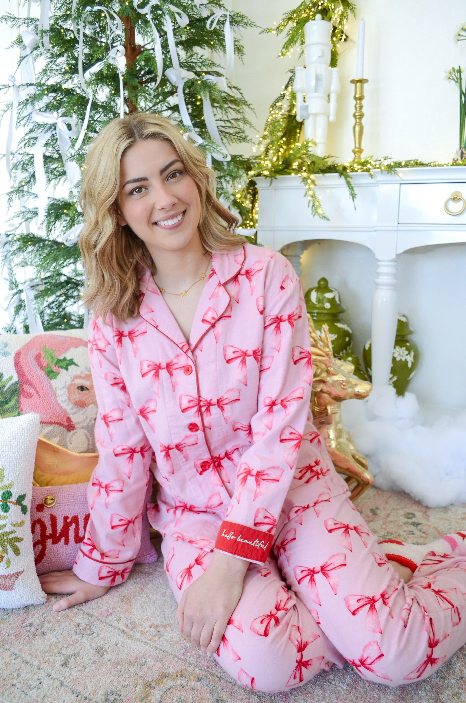 Flannel Bow Pj Set | P.J. Salvage